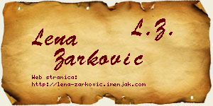 Lena Žarković vizit kartica
